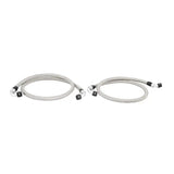 Braided stainless steel hoses from Mishimoto Ford Mustang oil cooler kit for enhanced cooling