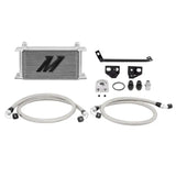 Oil cooler kit with braided hoses and mounting hardware for Ford Mustang EcoBoost