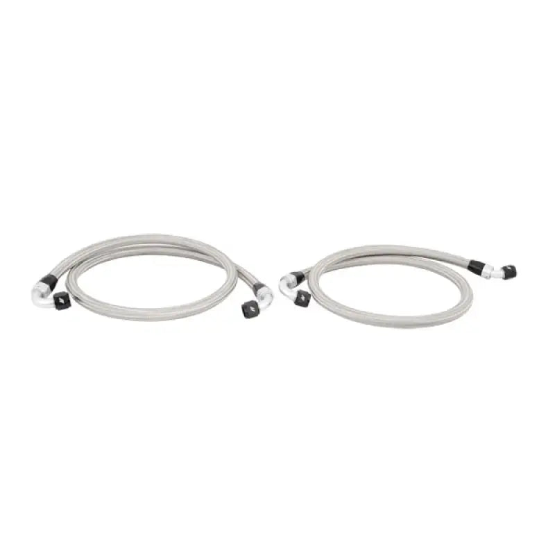 Braided stainless steel hoses from Mishimoto 15 Ford Mustang EcoBoost oil cooler kit