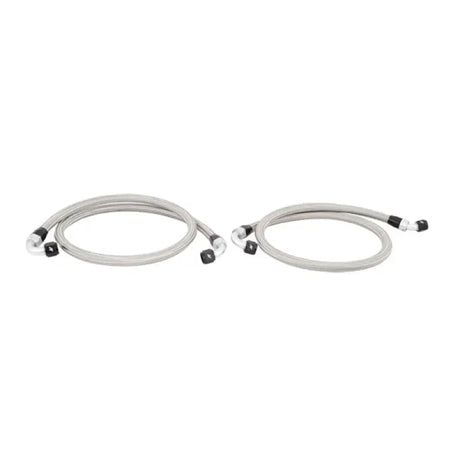 Braided stainless steel hoses from Mishimoto 15 Ford Mustang EcoBoost oil cooler kit
