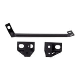 Black metal mounting brackets for Mishimoto 15 Ford Mustang EcoBoost oil cooler kit