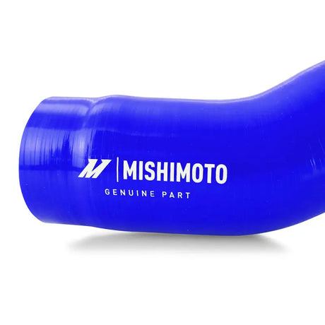 Blue Mishimoto silicone air intake hose from Toyota Tacoma 3.5L intake hose kit
