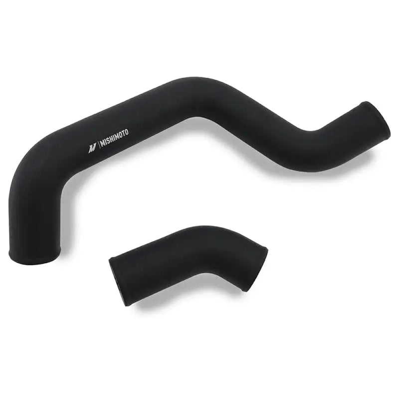 Black silicone radiator hoses from Mishimoto L5P hot-side boot kit for GM 6.6L L5P