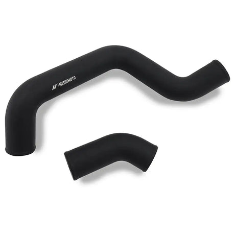 Black silicone radiator hoses from Mishimoto L5P hot-side boot kit for GM 6.6L L5P