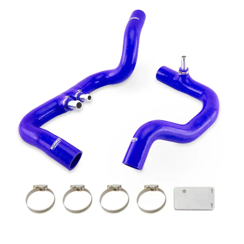 Blue silicone coolant hose kit with clamps for Jeep Wrangler JL and Gladiator JT
