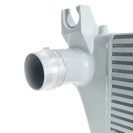 Silver metal intercooler from Mishimoto Ford Ranger EcoBoost intercooler kit