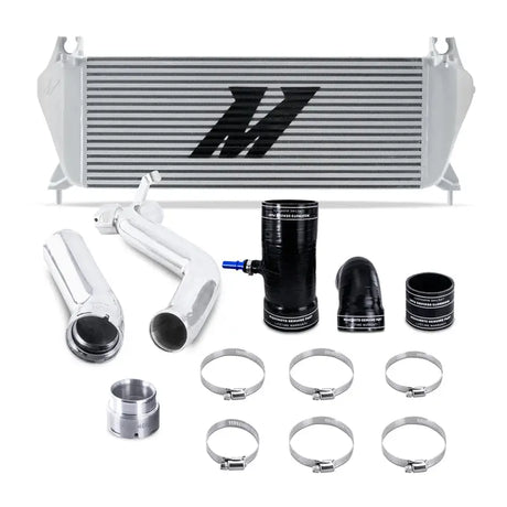 Automotive intercooler kit for Ford Ranger 2.3L EcoBoost with polished pipes