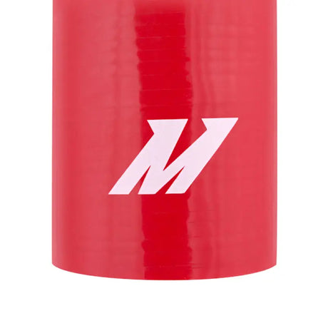 Red silicone hose with white logo in Mishimoto 2.5 inch red 45 degree coupler for RV parts & accessories