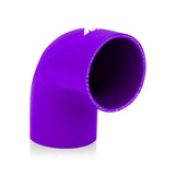 Purple silicone 90 degree coupler perfect for Mishimoto 2.75in elbow hose
