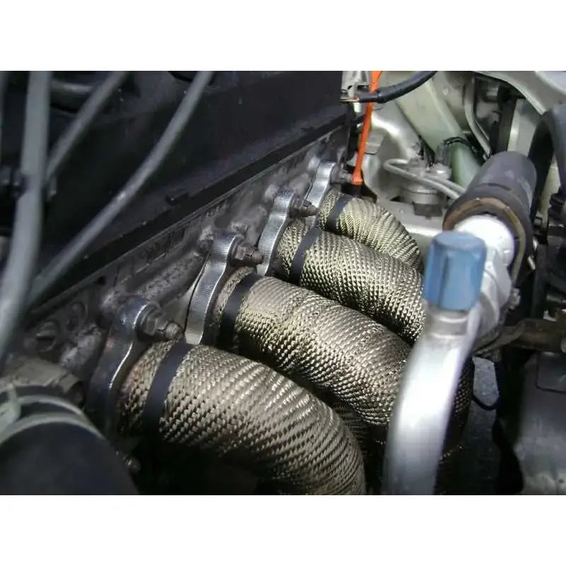 Mishimoto 2 inch x 35 feet Heat Wrap with Stainless Locking Tie Set 