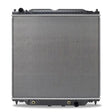 Automotive radiator with cooling fins for Ford F-Series Super Duty replacement radiator