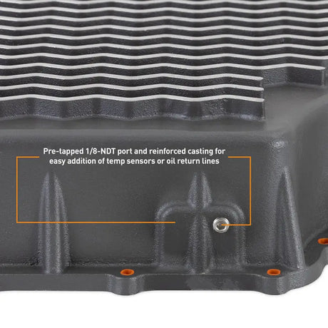 Mishimoto 2011 + Powerstroke 6R140 Transmission Pan - Cast - GR - Truck & Automotive