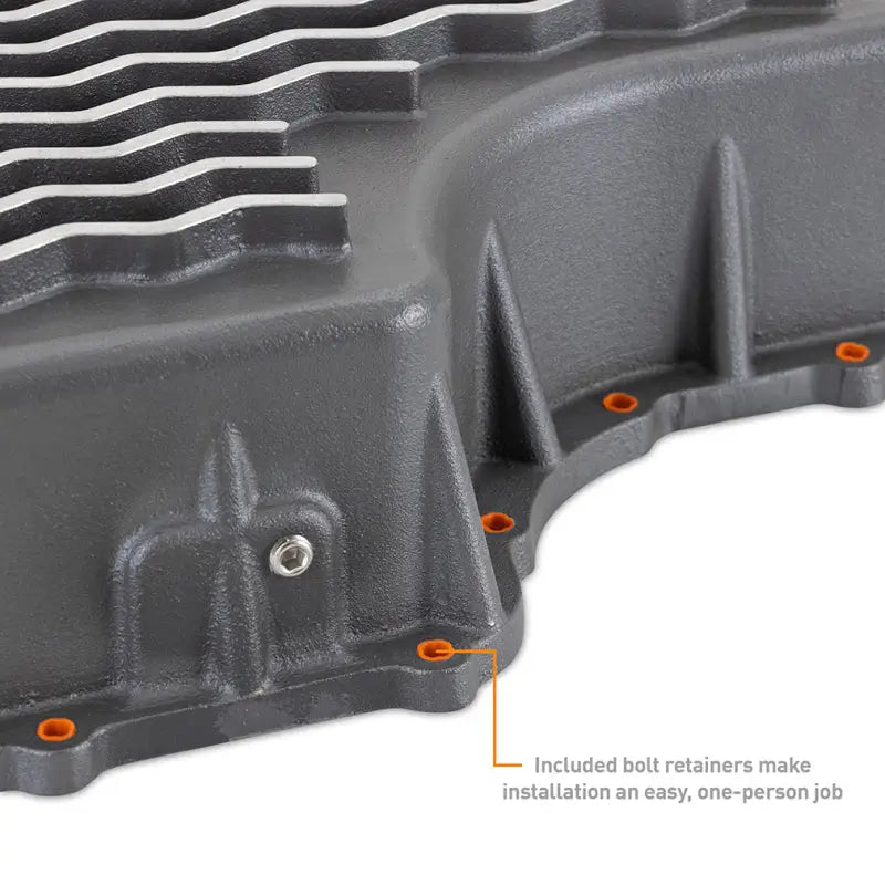 Mishimoto 2011 + Powerstroke 6R140 Transmission Pan - Cast - GR - Truck & Automotive