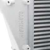 Silver Mishimoto intercooler for Dodge 6.7L Cummins trucks, perfect Cummins intercooler upgrade