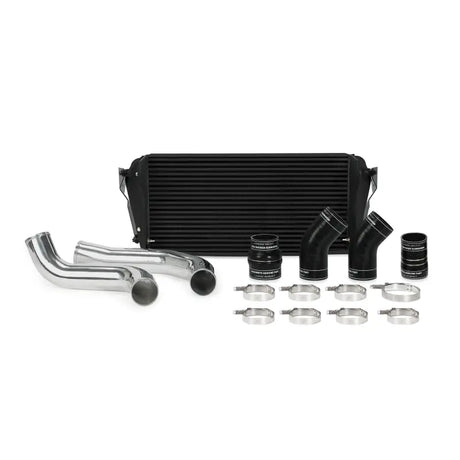 Intercooler kit with pipes and clamps for Dodge Cummins Mishimoto intercooler in black
