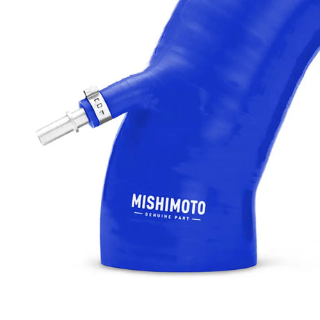 Blue silicone induction hose with metal clamp for Ford Fiesta ST induction upgrade