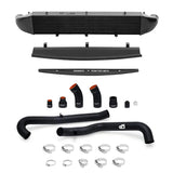 Automotive intercooler kit for Ford Fiesta ST 1.6L with black front mount intercooler