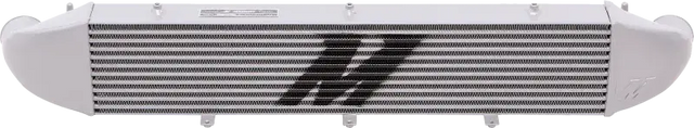 Silver ford fiesta mount intercooler with white end tanks for 2014-2016 Ford Fiesta ST