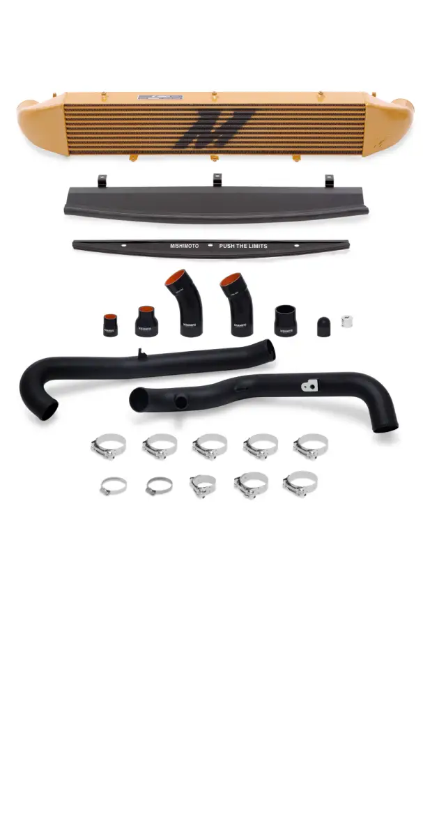 Intercooler kit for Ford Fiesta ST 1.6L with pipes and clamps, front mount intercooler