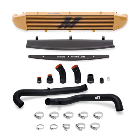 Ford Fiesta intercooler kit with front mount intercooler and black pipes