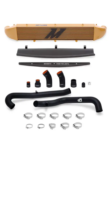 Automotive intercooler kit for Ford Fiesta ST 1.6L with front mount intercooler and pipes