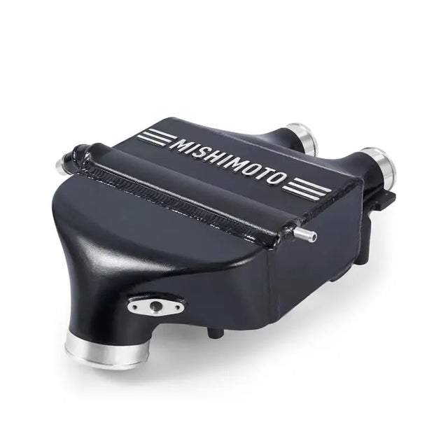 Black Mishimoto intercooler for BMW F80 M3 M4 F8X series, great upgrade for power boost