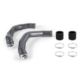 Metal pipes with rubber connectors and clamps for BMW F80 intercooler pipe kit