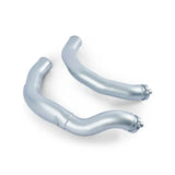 Silver metal pipes from Mishimoto BMW F80 intercooler pipe kit for 2015-2020 M3/M4