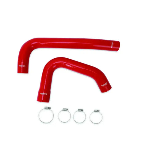 Red silicone radiator hose kit with clamps for Dodge Ram 2015+ 6.7L Cummins