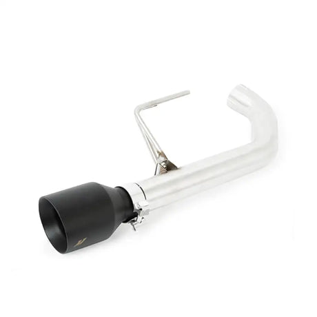 Black and silver exhaust pipe for Ford Mustang axleback exhaust with black tips