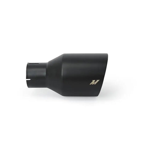 Black tips on Mishimoto Ford Mustang axleback exhaust for 2015+ models