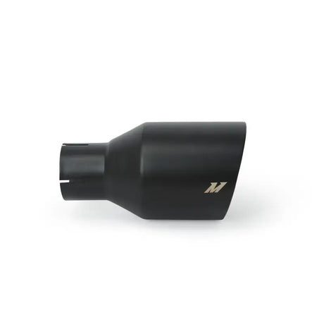 Black tips on Mishimoto Ford Mustang axleback exhaust for 2015+ models