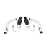 Ford Mustang axleback exhaust with black tips and car exhaust system components