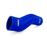 Blue silicone engine air hose with bends for Subaru WRX engine air box upgrade