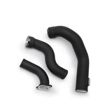 Black metal intercooler pipe from Mishimoto Camaro and ATS pipe kit for turbo boost