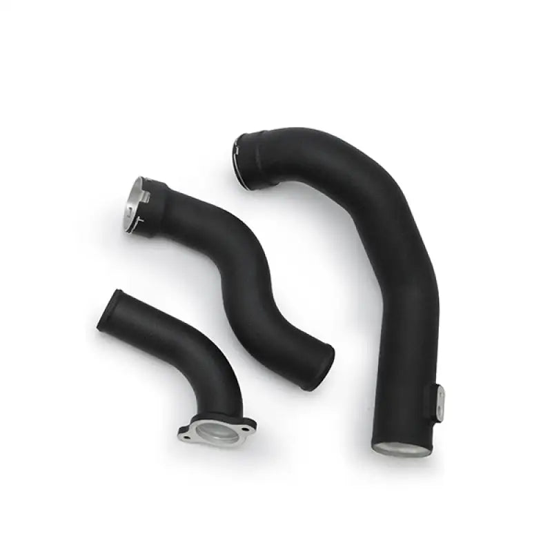 Black metal automotive intercooler pipe from Mishimoto Camaro ATS pipe kit upgrade