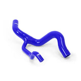 Blue silicone radiator hose from Mishimoto Camaro 2.0T radiator hose kit