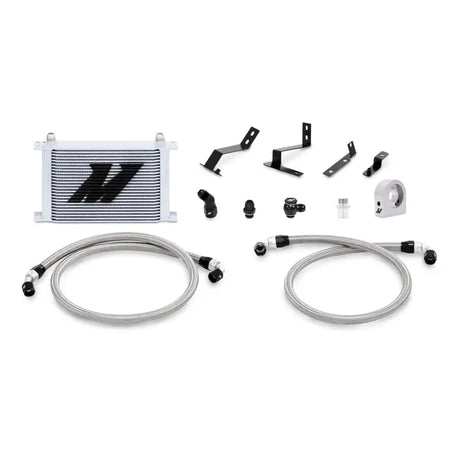 Oil cooler kit for Chevy Camaro 2016+ by Mishimoto, silver cooler kit upgrade