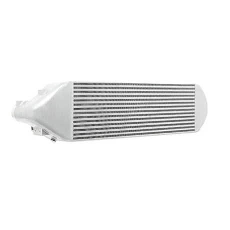 Silver Ford Focus RS intercooler with horizontal fins for optimal performance