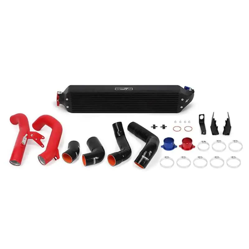 Mishimoto 2016+ Honda Civic 1.5T / 2017+ Honda Civic Si Black Intercooler Kit w/Red Pipes 