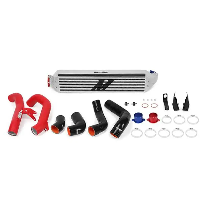 Mishimoto 2016+ Honda Civic 1.5T / 2017+ Honda Civic Si Silver Intercooler Kit w/Red Pipes 