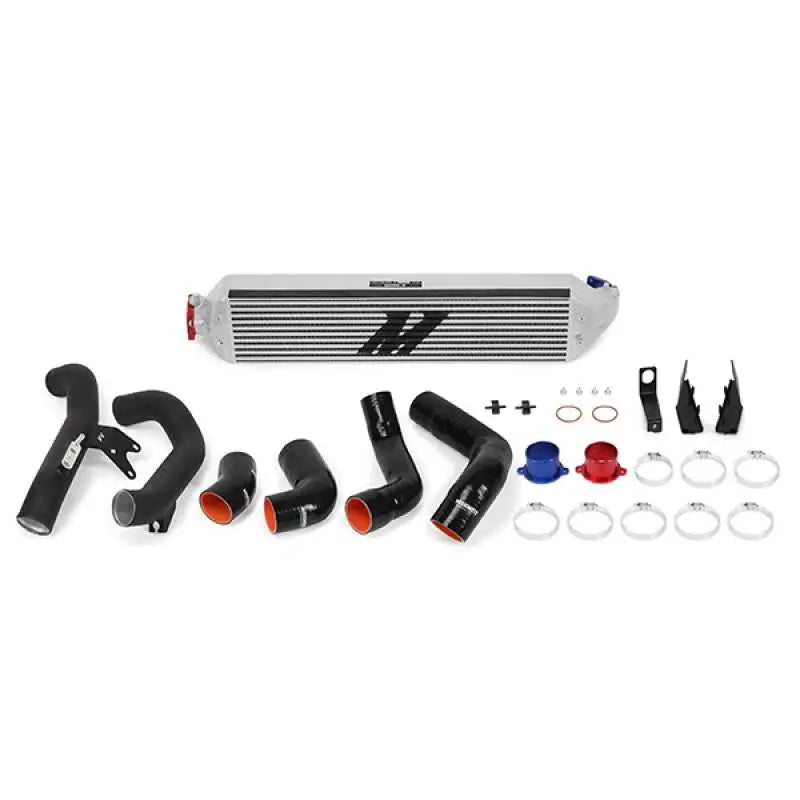 Mishimoto 2016+ Honda Civic 1.5T / 2017+ Honda Civic Si Silver Intercooler Kit w/Black Pipes 