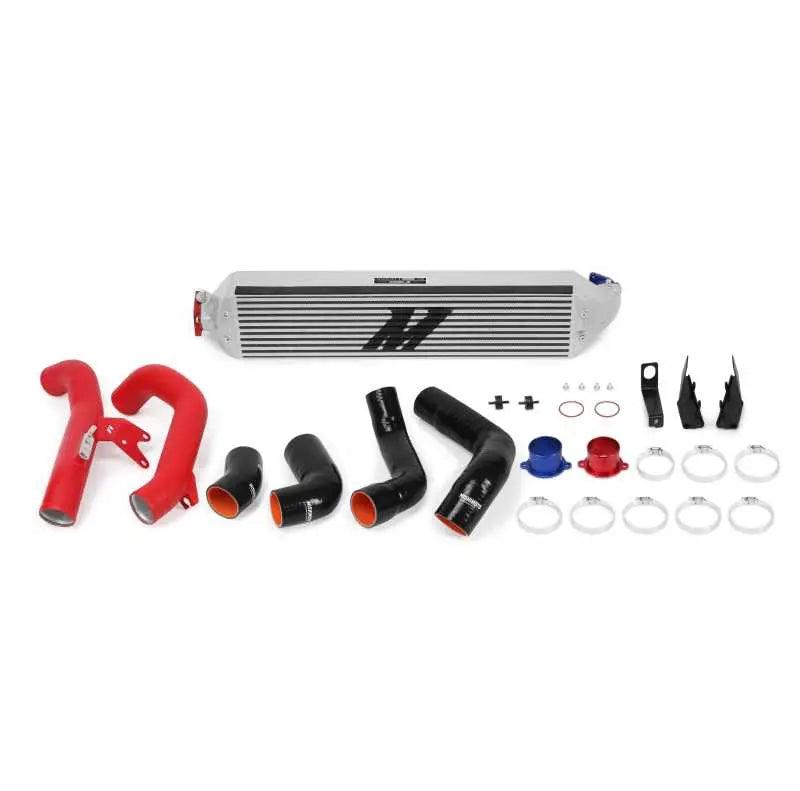 Mishimoto 2016+ Honda Civic 1.5T / 2017+ Honda Civic Si Silver Intercooler Kit w/Red Pipes 