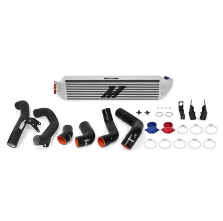 Mishimoto 2016+ Honda Civic 1.5T / 2017+ Honda Civic Si Silver Intercooler Kit w/Black Pipes 