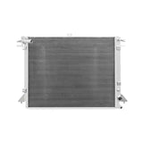 Silver automotive radiator for Nissan Titan XD 5.0L Cummins offers great cooling efficiency