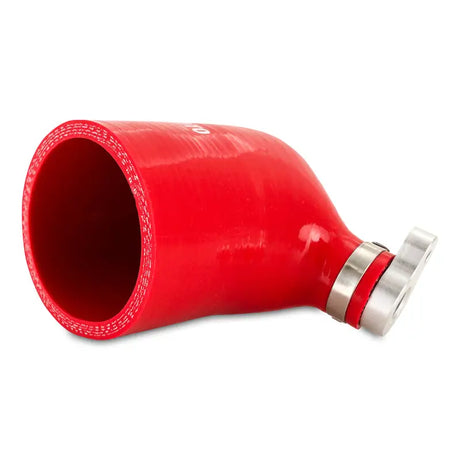 Red silicone hose with metal flange for RZR XP Turbo silicone charge tube upgrade
