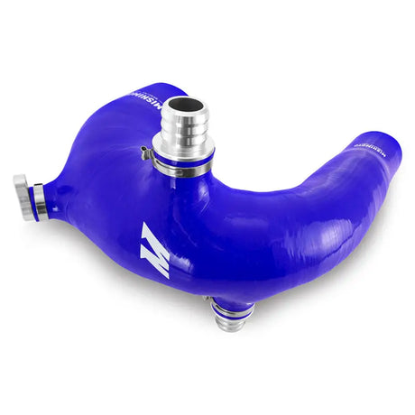 Blue silicone intake j-tube coolant hose with metal fittings for Polaris RZR XP Turbo