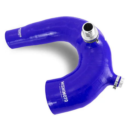 Blue silicone intake j-tube with metal fittings for Polaris RZR XP Turbo replacement