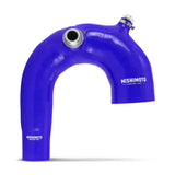 Blue silicone intake j-tube hose with metal fittings for Polaris RZR Turbo