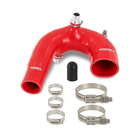 Red silicone intake hose with clamps for RZR XP Turbo silicone intake J-tube aftermarket upgrade